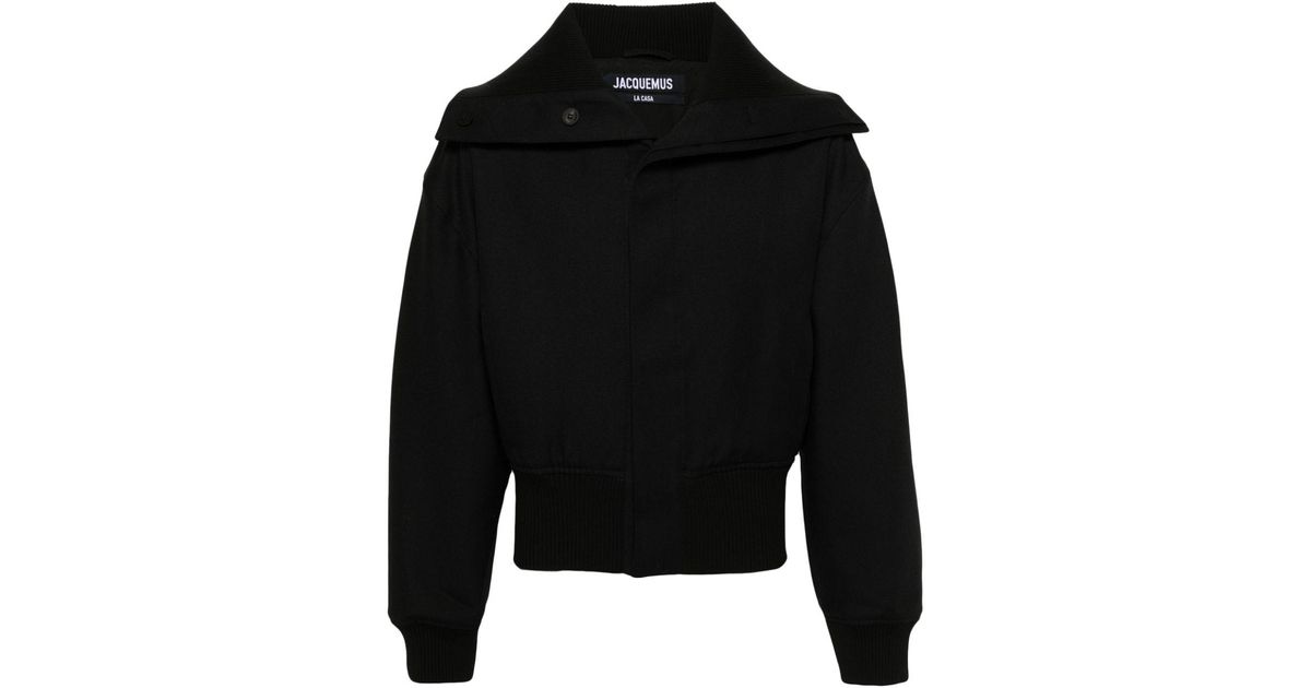 メンズ Jacquemus Le Bomber Bordo ジャケット ブラック | Lyst
