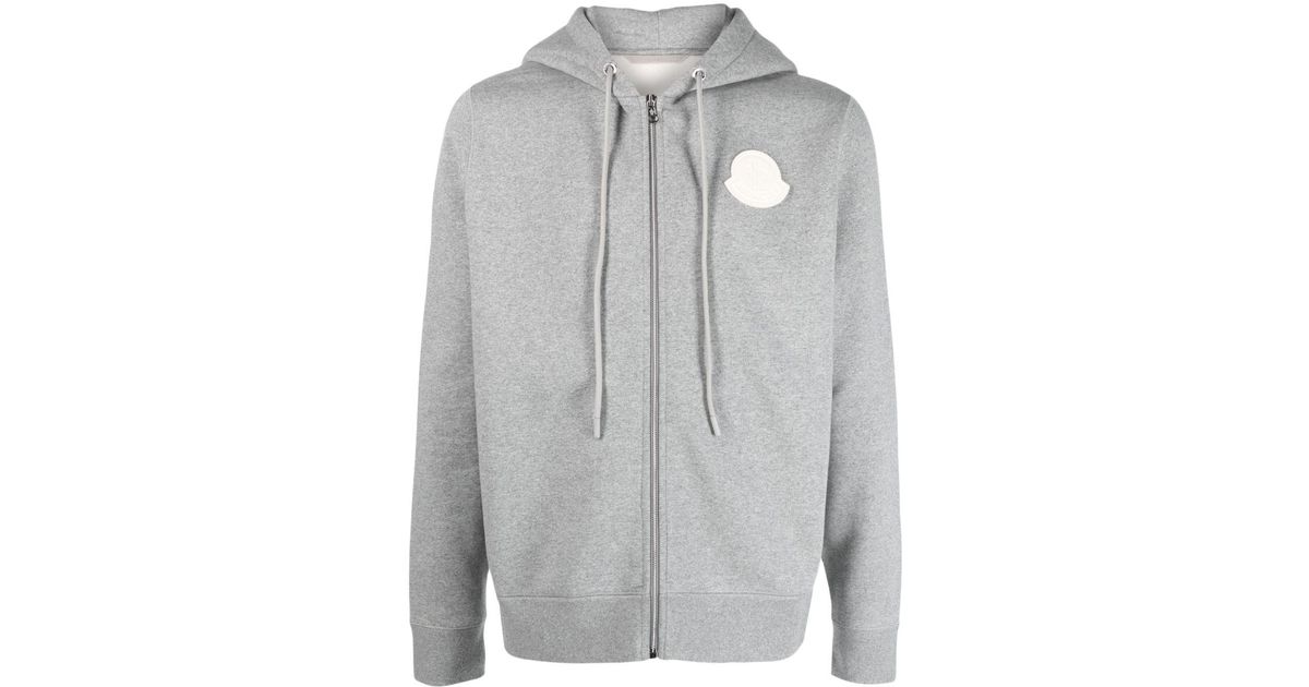 メンズ Moncler ジップアップ パーカー グレー | Lyst メンズ Moncler ジップアップ パーカー グレー | Lyst