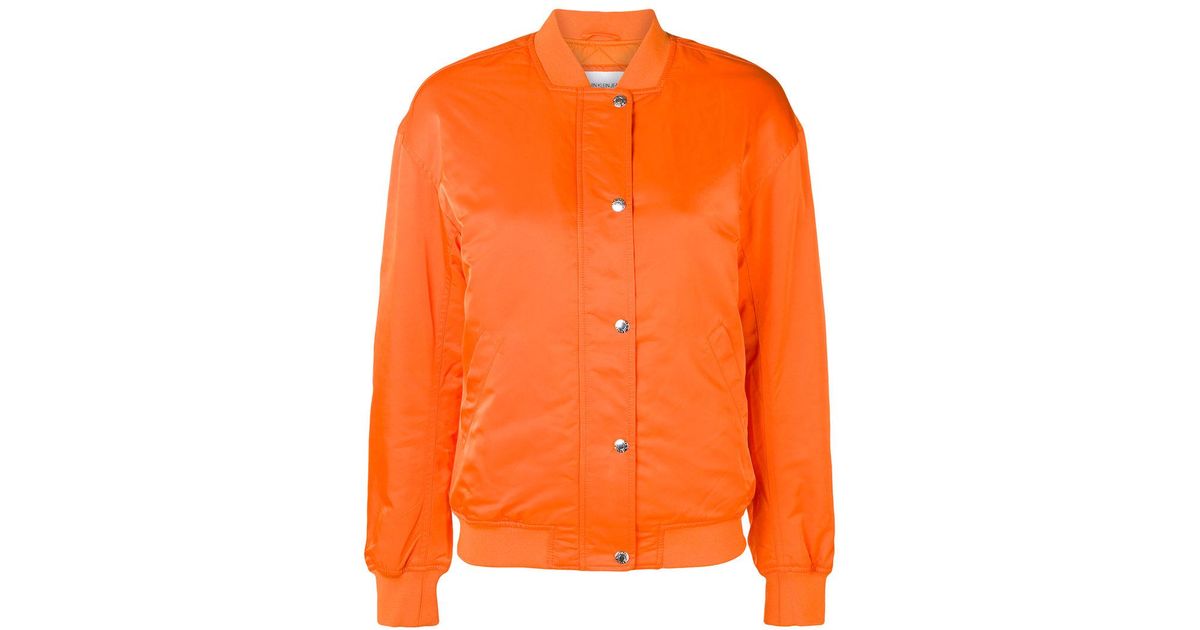 orange calvin klein jacket
