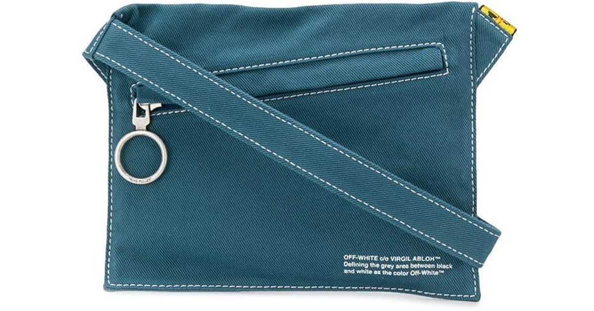 Off White Crossbody Bag Blue