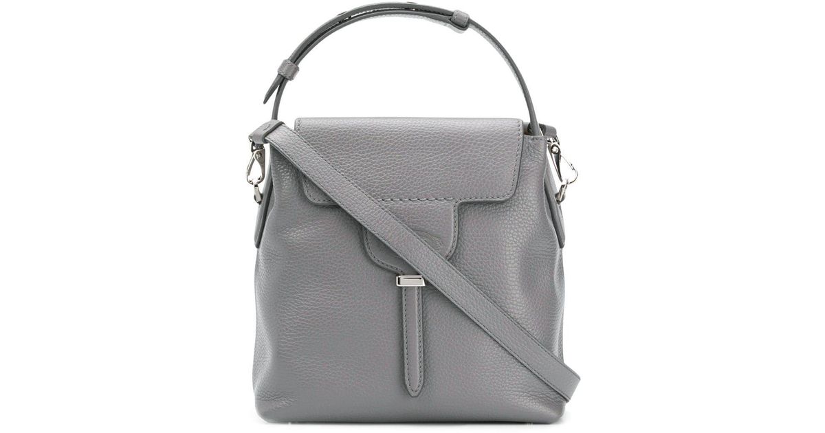 Tod's - Bag in Leather Mini, Grey, - Bags