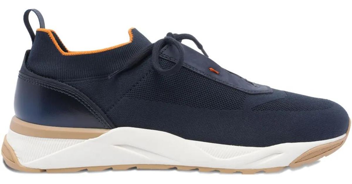 Santoni Flin Sneakers in Blue for Men | Lyst