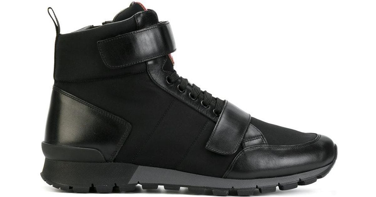 mens prada high top sneakers