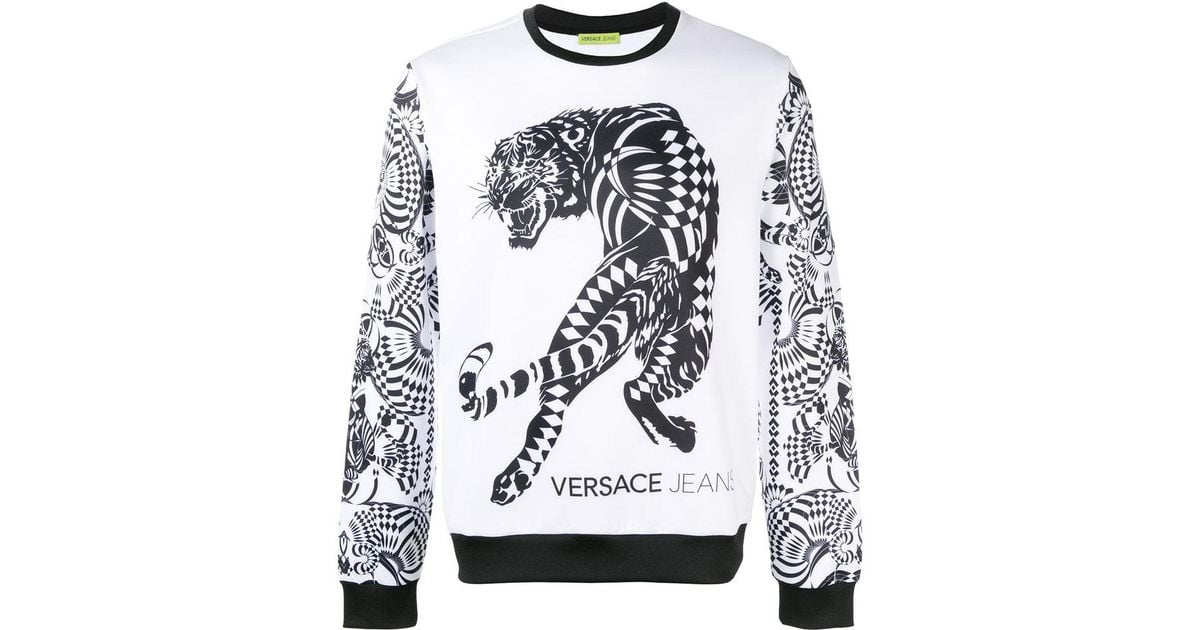 Versace Jeans Couture Denim Tiger Print 