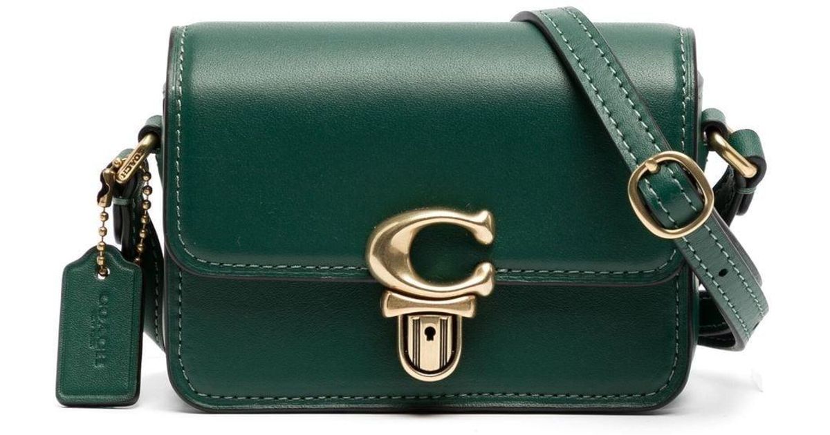 COACH Studio 12 Leather Shoulder Bag in Green Lyst