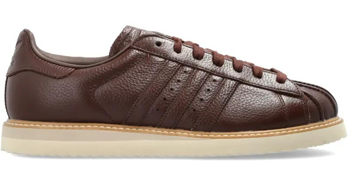 adidas-baskets-superstar-lacets-in-brown-lyst
