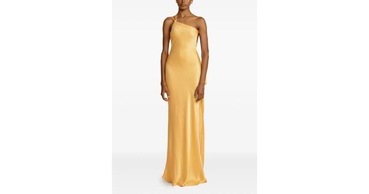slim fit dress slacks SOLEIL DRESS YELLOW – ARCINA ORI main image 1