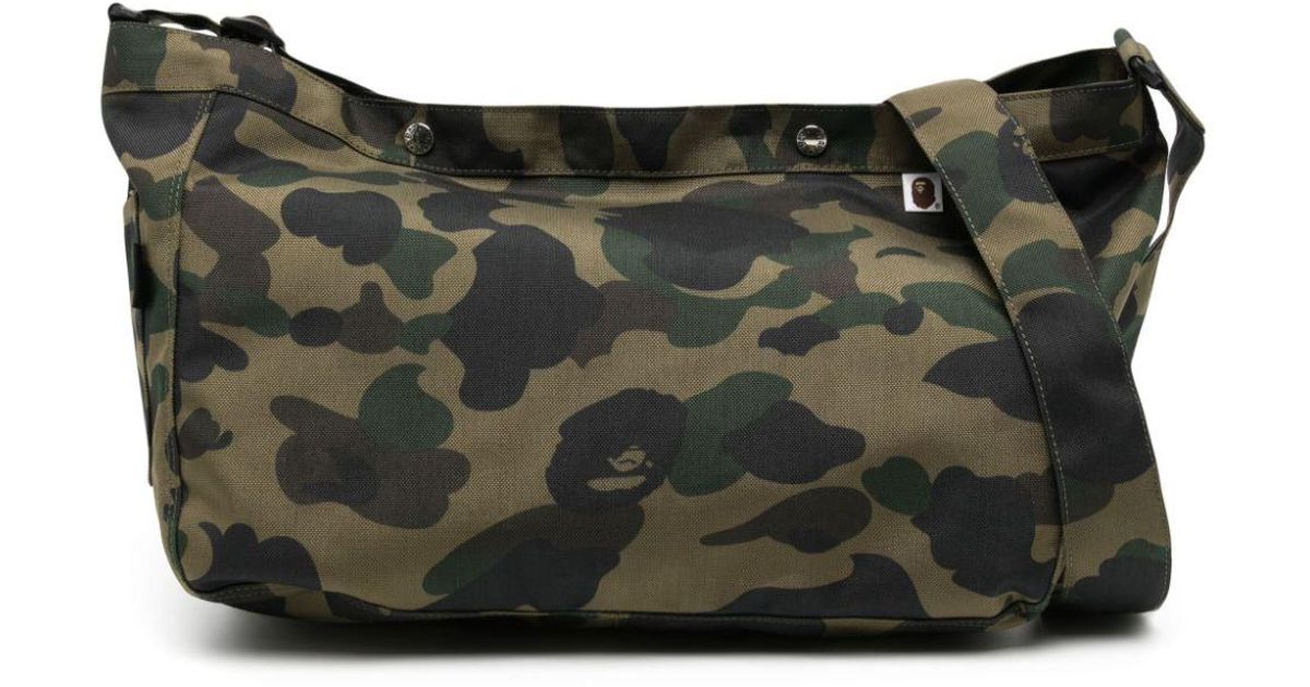 A Bathing Ape Camouflage print Shoulder Bag in Black for Men Lyst UK