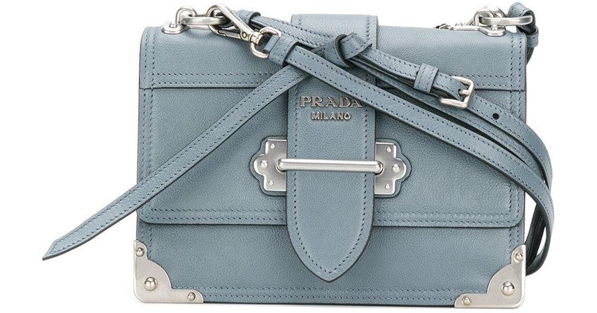 prada cahier bag blue