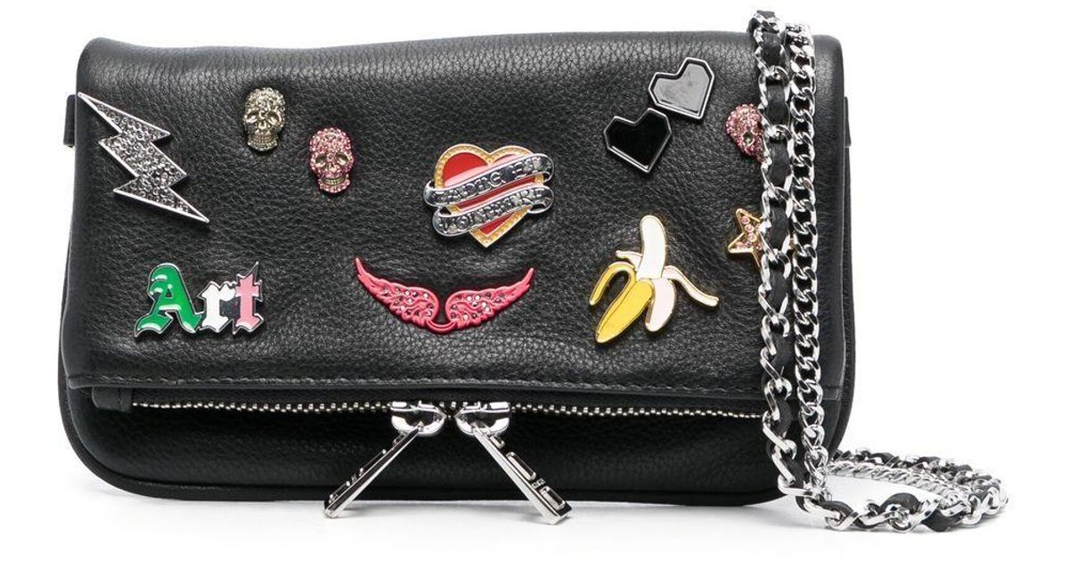 Zadig & Voltaire Nano Rock Shoulder Bag in Black Lyst