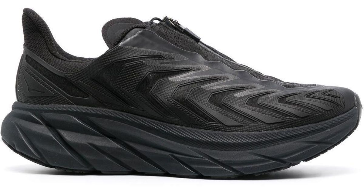 Hoka One One Project Clifton Zipup Sneakers in Black Lyst