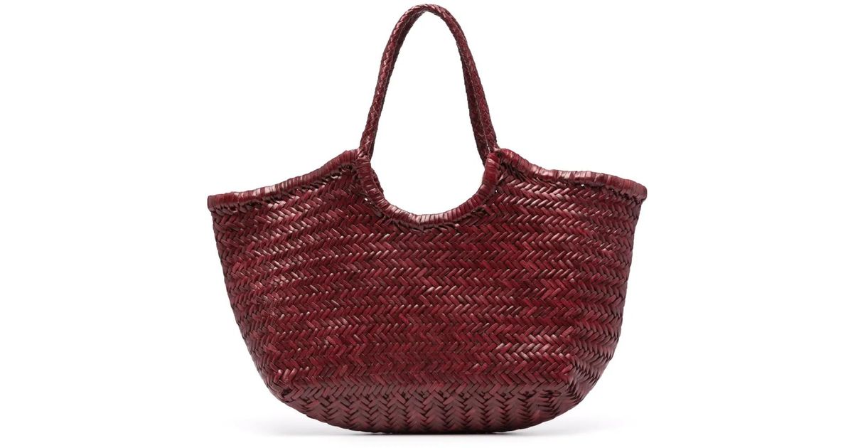 Dragon Diffusion Large Nantucket Leather Tote Bag in Red | Lyst