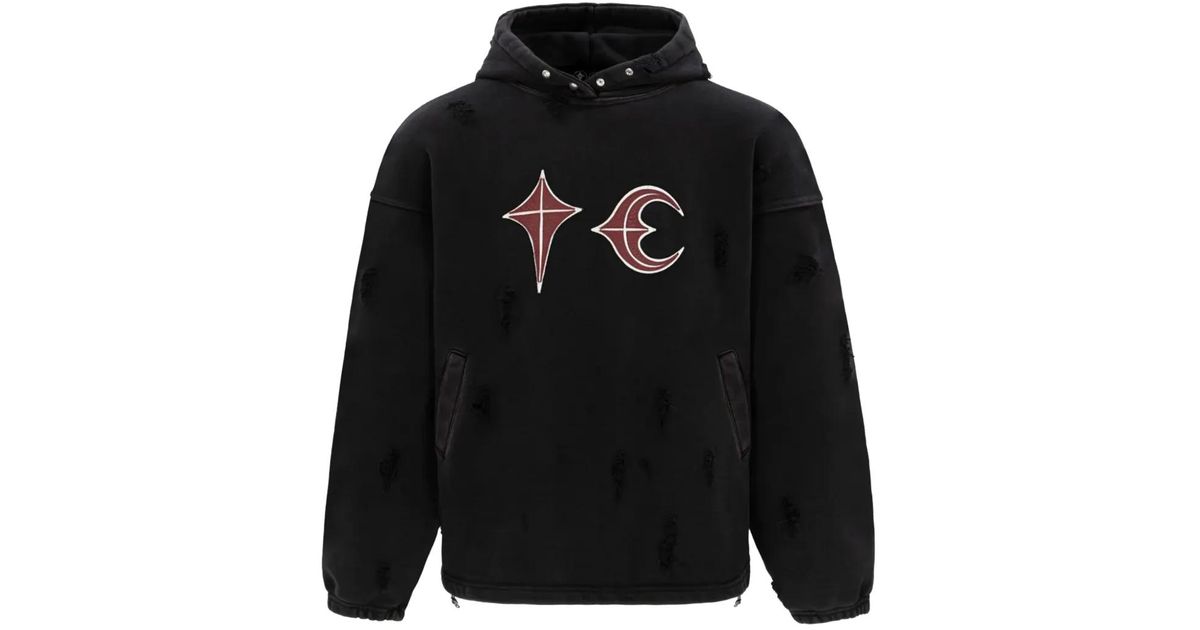 THUG CLUB Rock Hoodie in Black for Men | Lyst