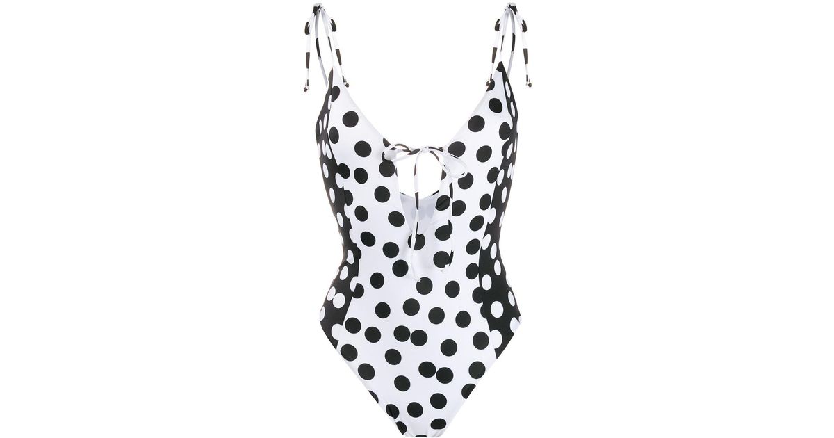 Sian Swimwear Synthetic Lucia Polka Dot Swimsuit - Lyst