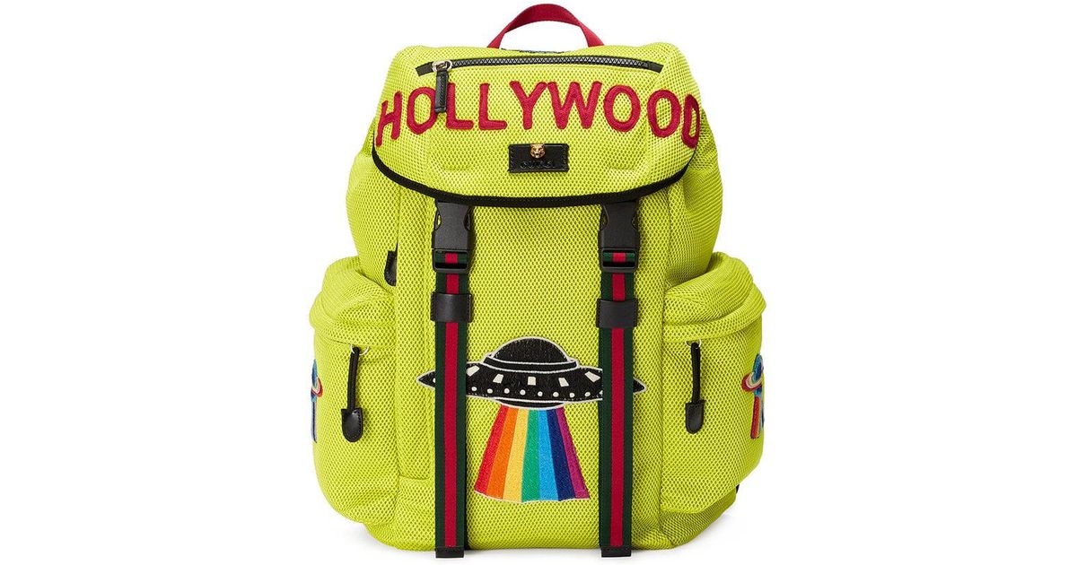 gucci backpack yellow