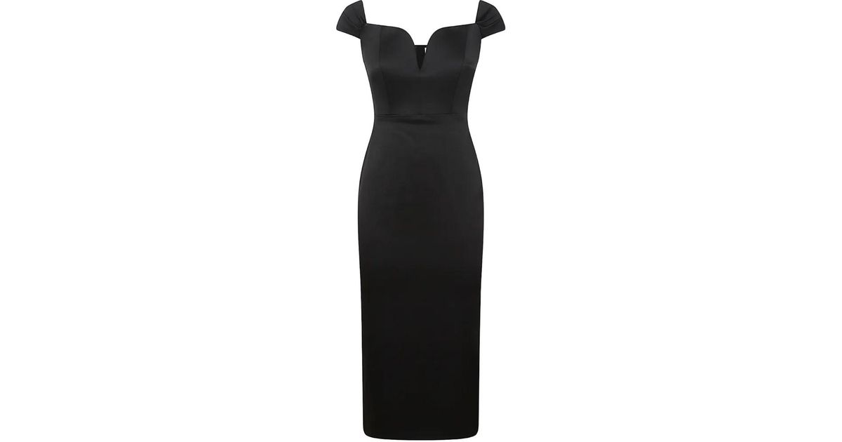 Alex Perry Robe Courte À Encolure Cœur in Black | Lyst