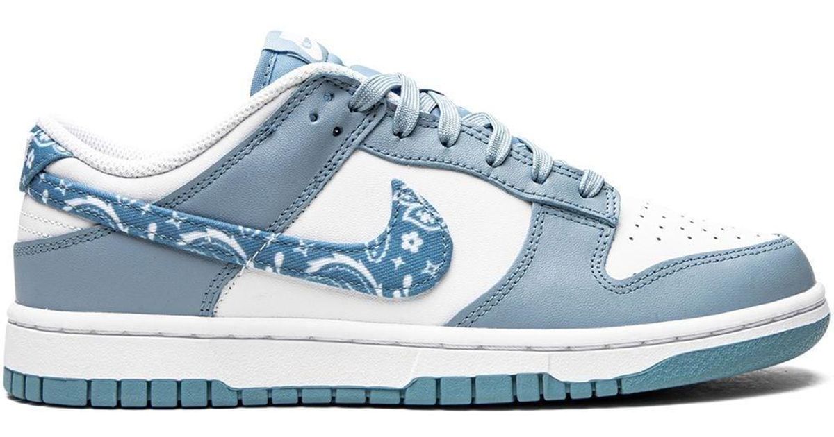 Nike Dunk Low "paisley" Sneakers in Blue | Lyst