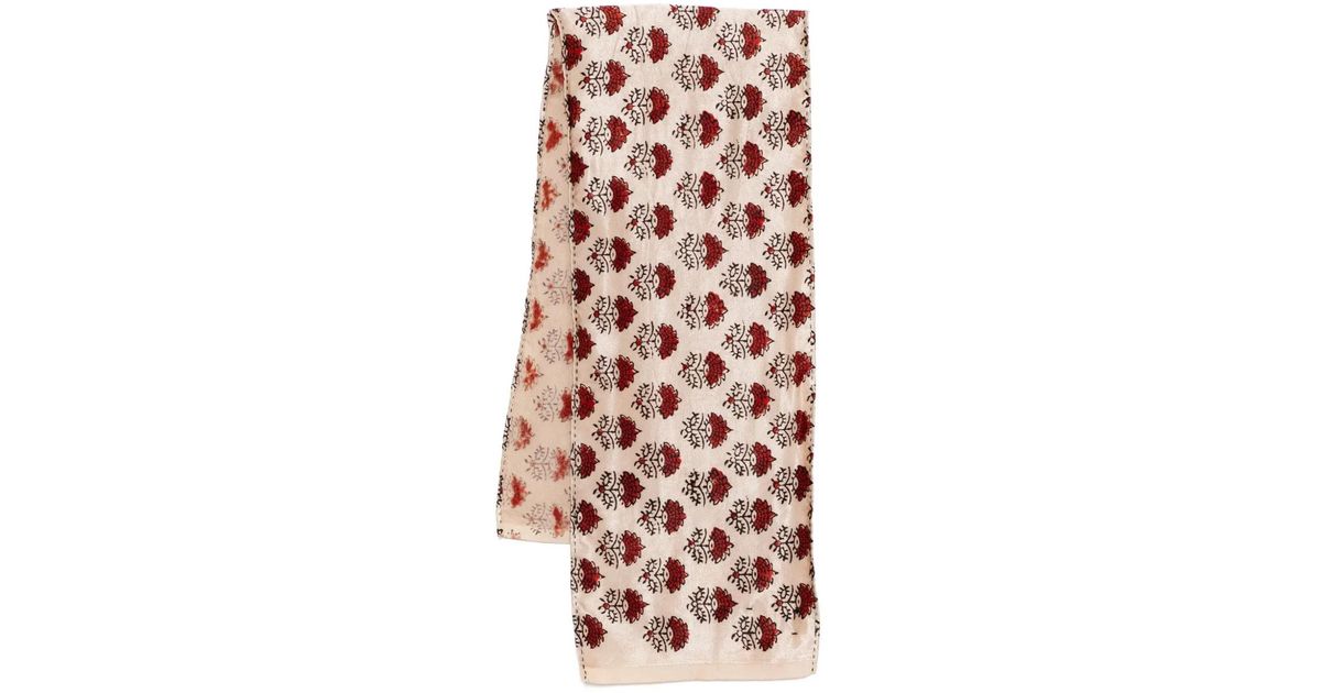 John Alexander Skelton Graphic-Print Scarf in White for Men