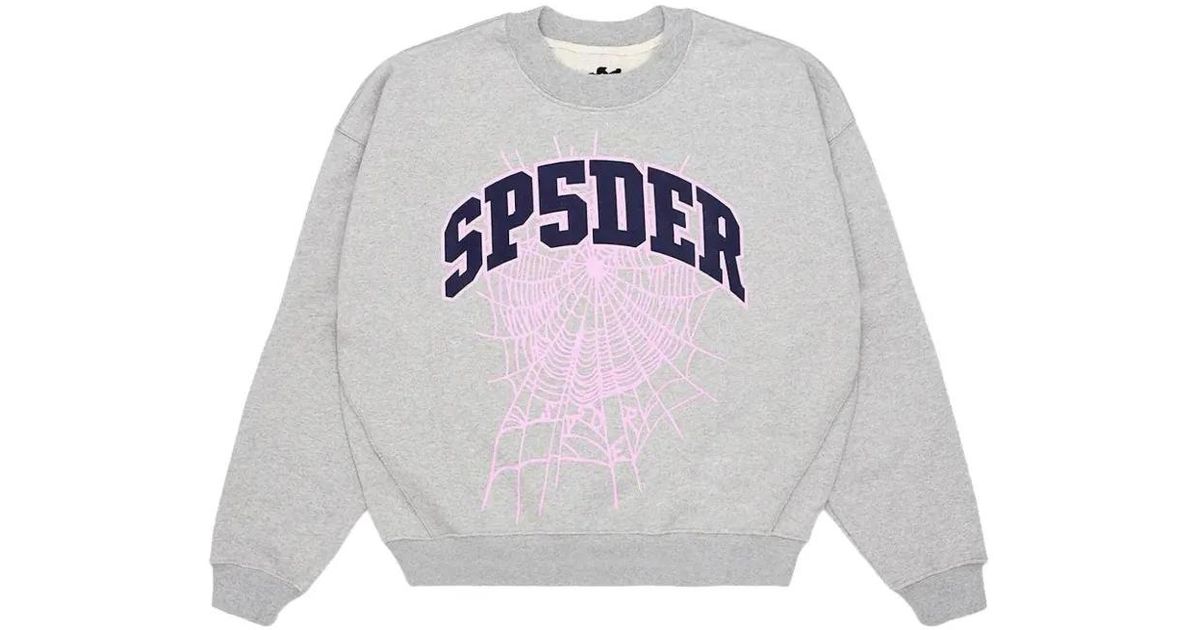 Sp5der Sign Sp5der Logo-Appliqué Sweatshirt in White for Men | Lyst