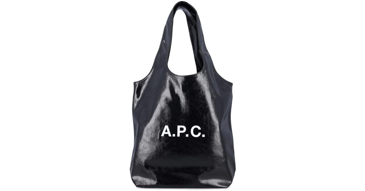 ★【A.P.C.】 Ninnon Small Tote Bag Black★ Ninon tote bag | Woollen material | A.P.C. Accessories