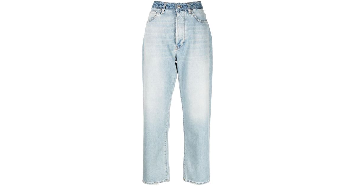 Jeans dritti a vita bassa di 3x1 in Blu | Lyst