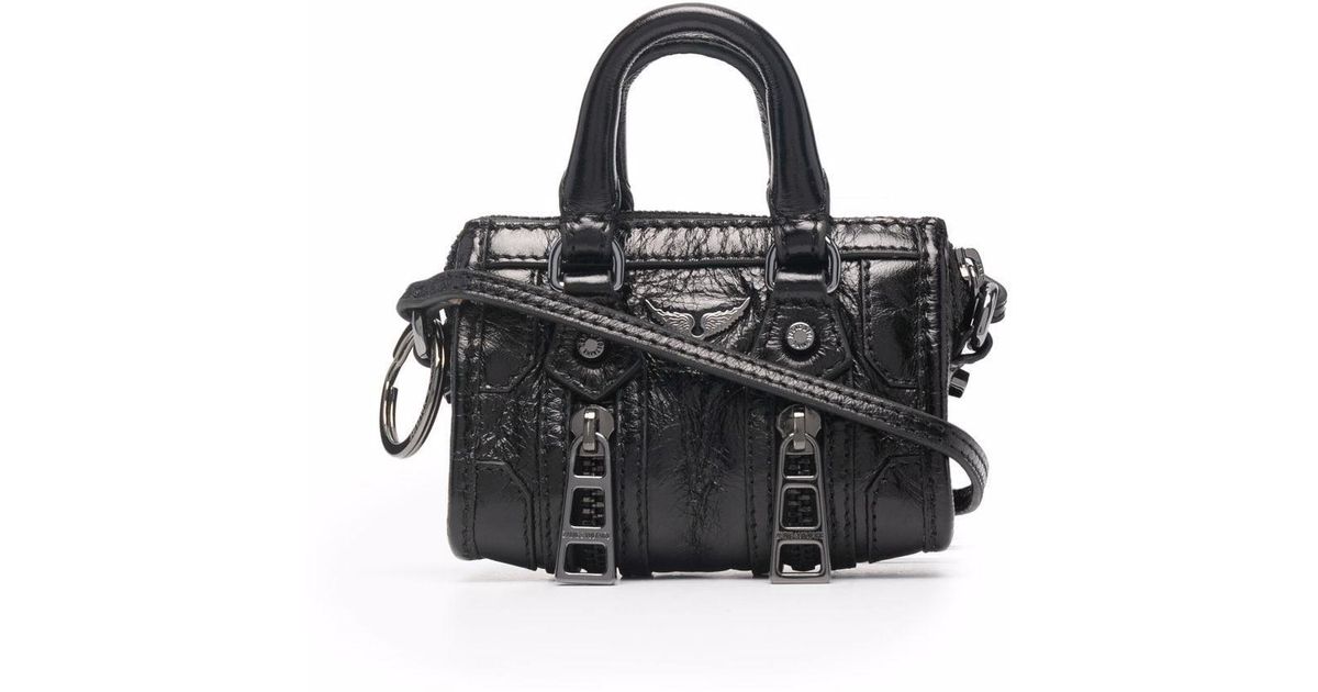 Sunny leather handbag Zadig & Voltaire Black in Leather - 19615235