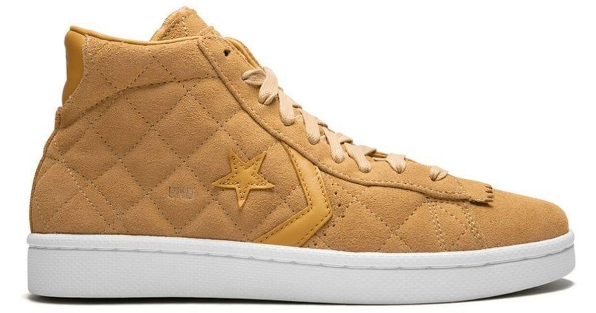 leather brown converse high tops