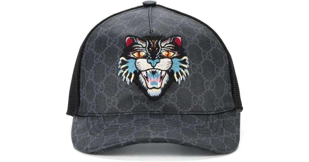 Gg Supreme Angry Cat Baseball Cap 