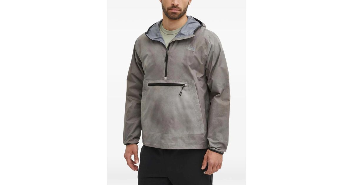 The North Face Quarter-Zip Hooded Jacket in Gray for Men | Lyst