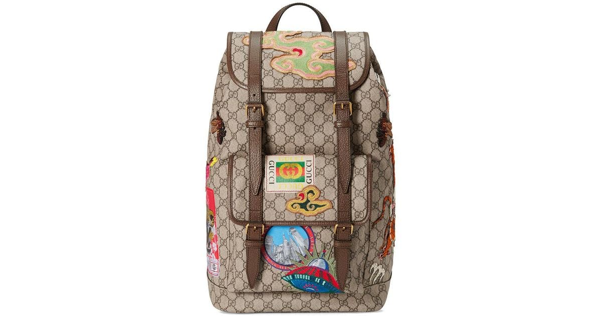 gucci courrier gg supreme backpack