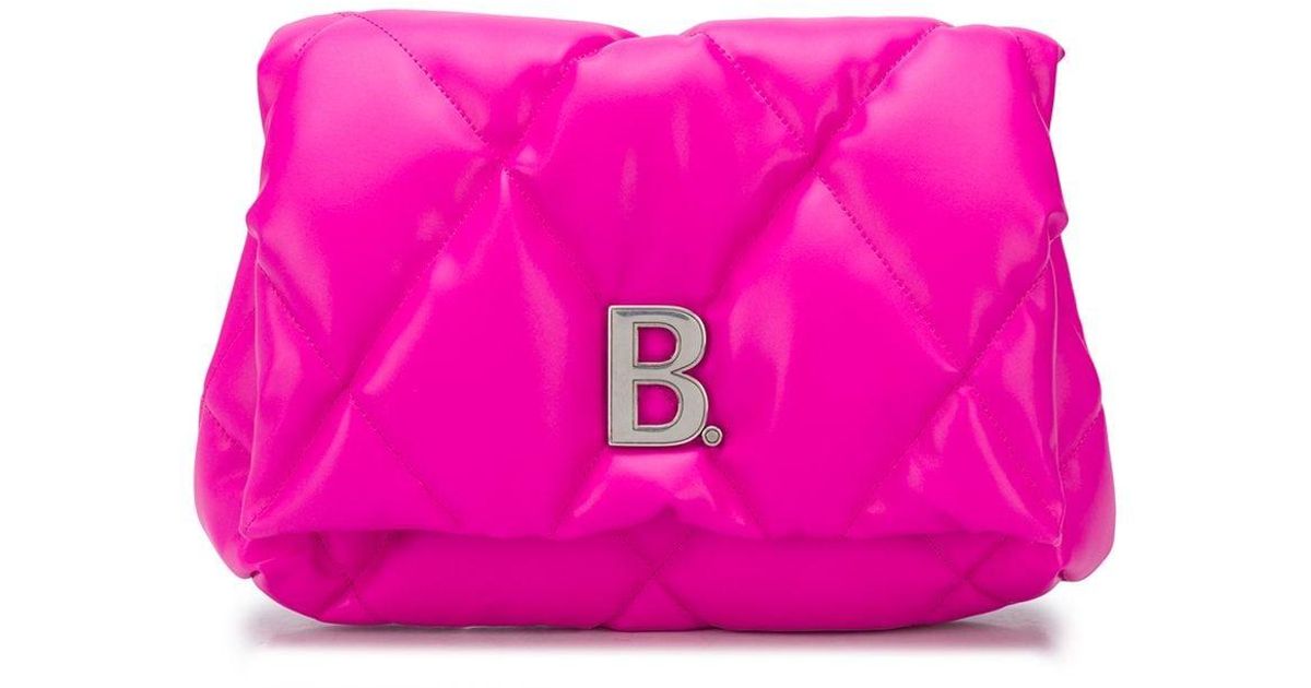 balenciaga pink clutch