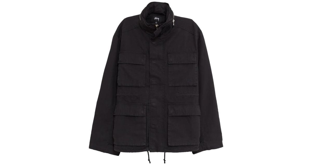 Stussy M65 Utility Jacket in Black | Lyst