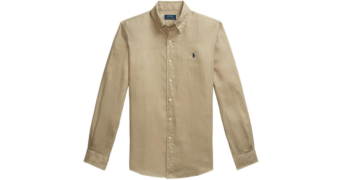 Polo Ralph Lauren Polo Pony Shirt in Natural for Men | Lyst
