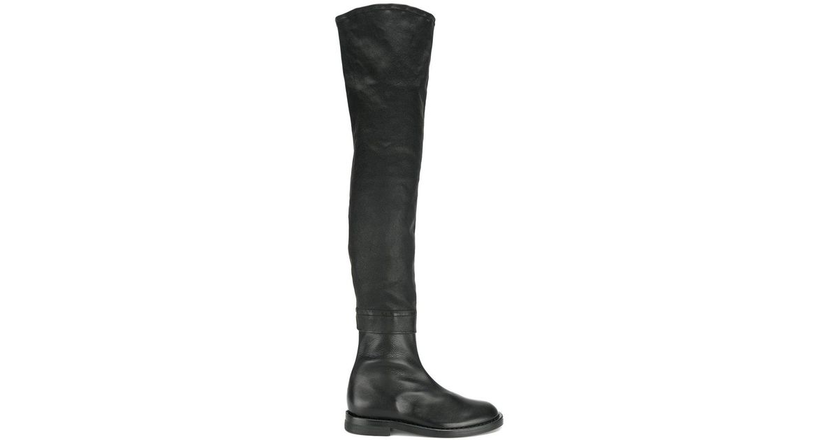 ann demeulemeester thigh high boots