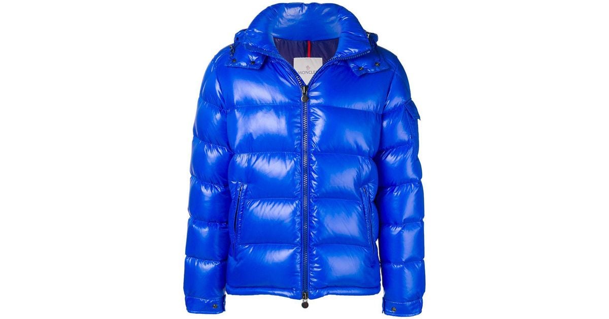 moncler puffer jacket blue