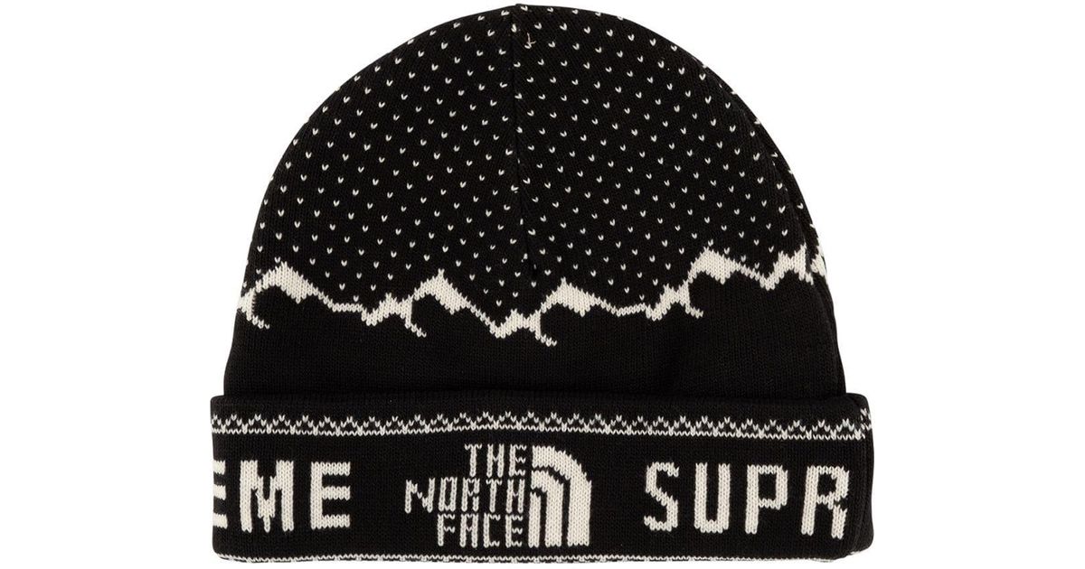 supreme x tnf beanie