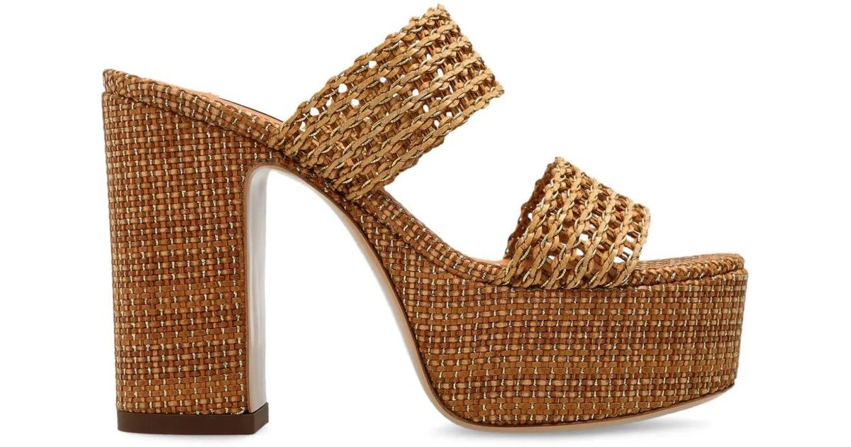 Casadei プラットフォーム サンダル ブラウン | Lyst