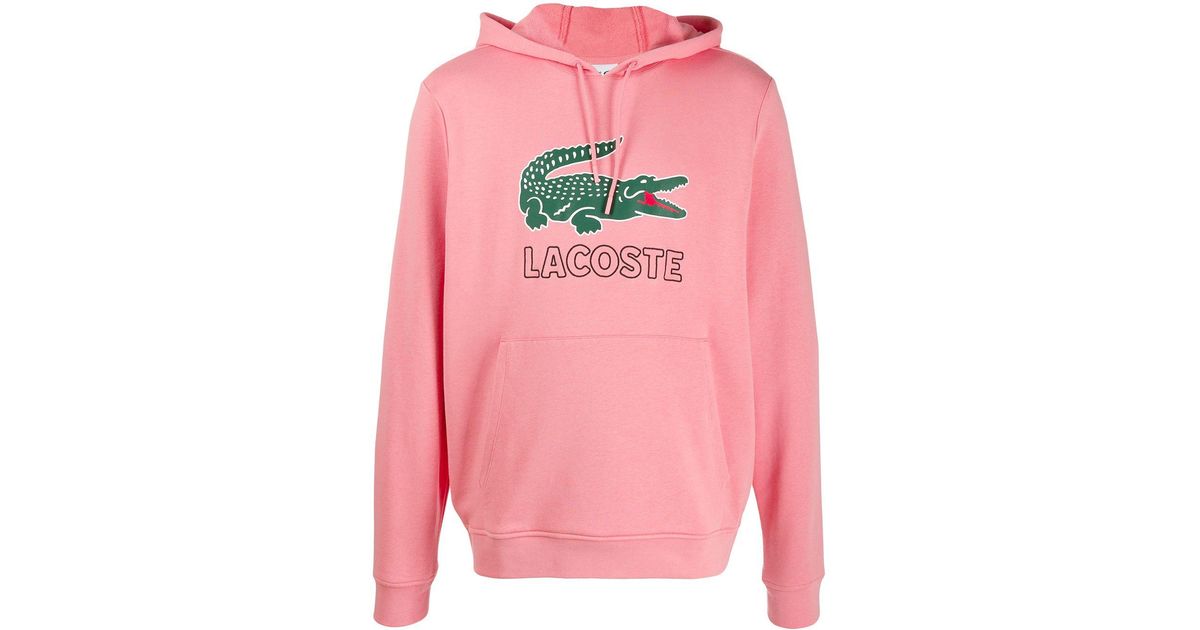 Lacoste Hoodie Met All-over Logo L!ve in het Groen voor heren Heren Kleding voor voor Nacht- en slaapmode voor Pyjamas Bespaar 44% 