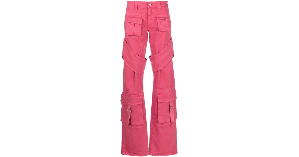 Blumarine Low-rise Cargo Trousers in Pink | Lyst Canada