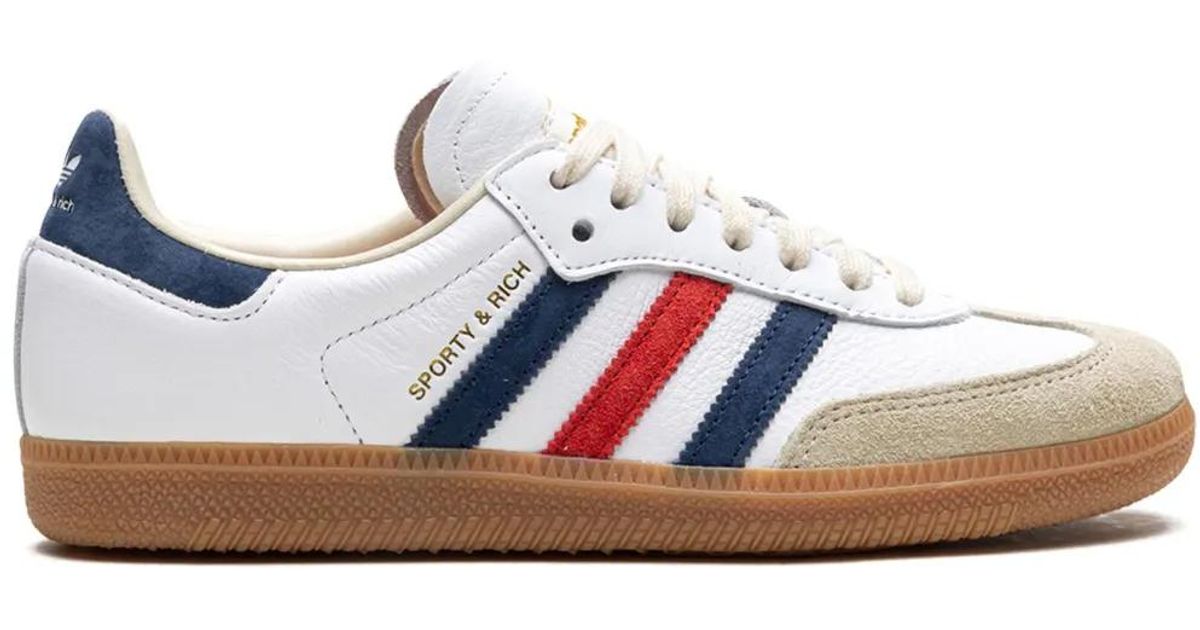 靴 Sporty & Rich adidas Originals SambaOG adidas x Sporty & Rich Samba OG 'White Black' HP3354