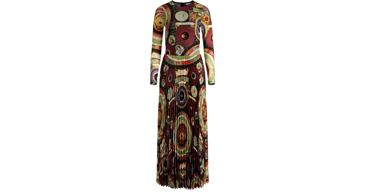 alice olivia ivey sunburst pleated maxi dress Alice + Olivia Ivey sunburst-pleated maxi dress
