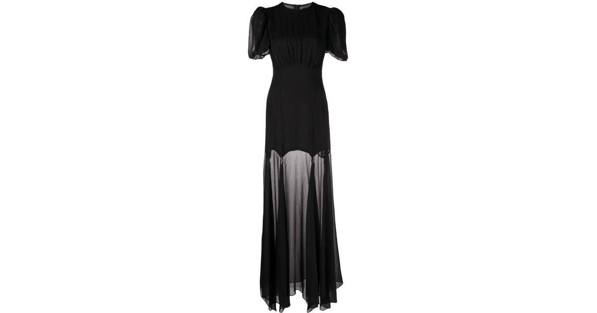 knee length dresses for ladies AGUA MAXI DRESS IN PALM GREEN CRINKLE CHIFFON – DE LA VALI OFFICIAL main image 0