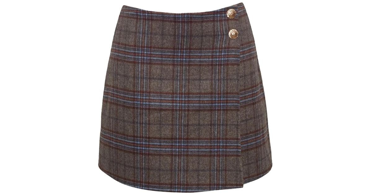 Plaid Cara Pleated Skirt main image 0