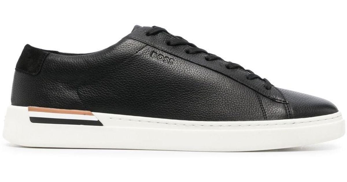 BOSS by HUGO BOSS Clint Lowtop Sneakers in Black for Men Lyst
