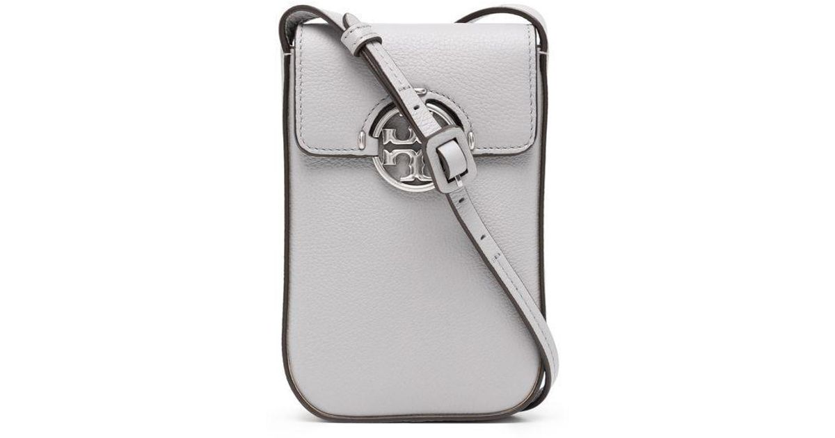 Tory Burch Miller Leather Phone Crossbody Bag in Blue Lyst