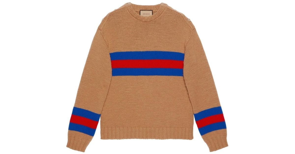 Gucci striped hotsell wool sweater