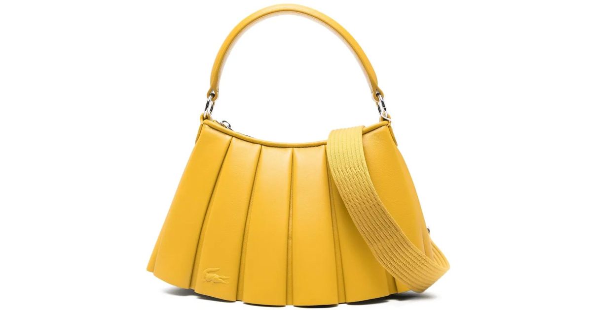 Lacoste Lenglen Tote Bag in Yellow | Lyst