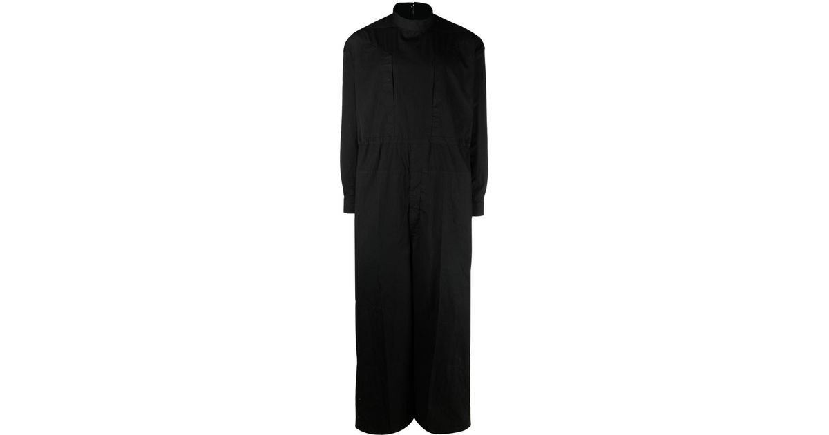 Rick Owens Tommy Woven Jumpsuit in Black for Men | Lyst