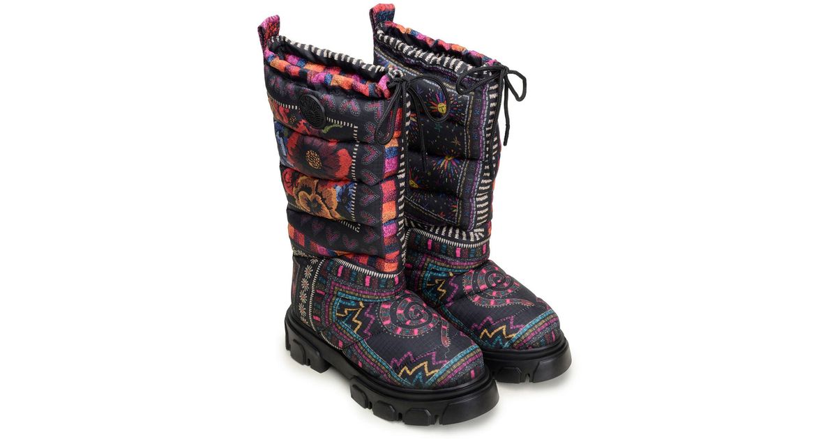 FARM Rio Lug Sole Tall Shaft Boot in Black Lyst
