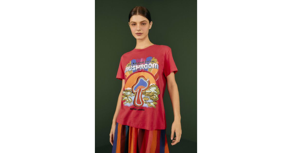 FARM Rio Amazon Mushroom Organic Cotton Tshirt Lyst